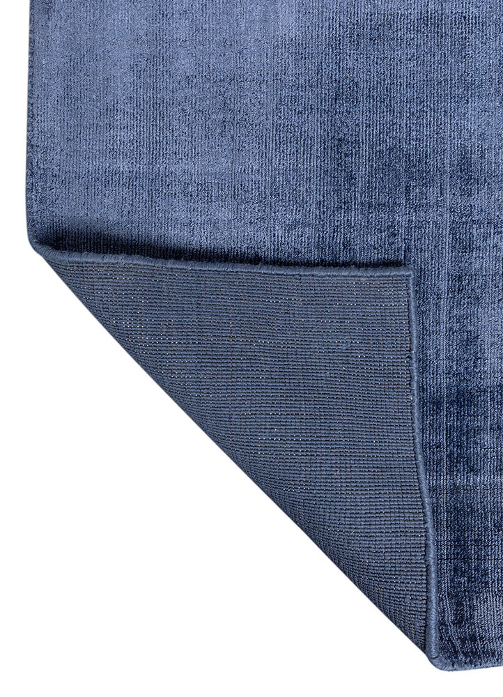 aprezo blue bamboo silk hand loom Rug - Backing Shot aprezo blue bamboo silk hand loom Rug - Backing Shot