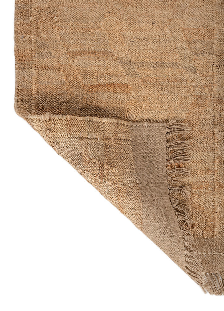 nomadic threads beige and brown jute and hemp flat weaves Rug - Backing Shot
