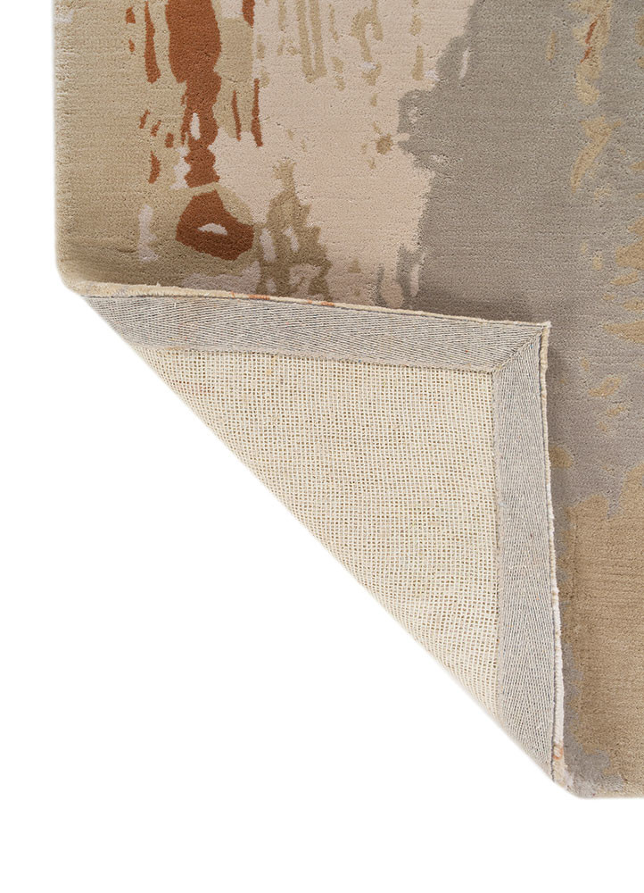 aprezo ivory viscose hand tufted Rug - Backing Shot aprezo ivory viscose hand tufted Rug - Backing Shot