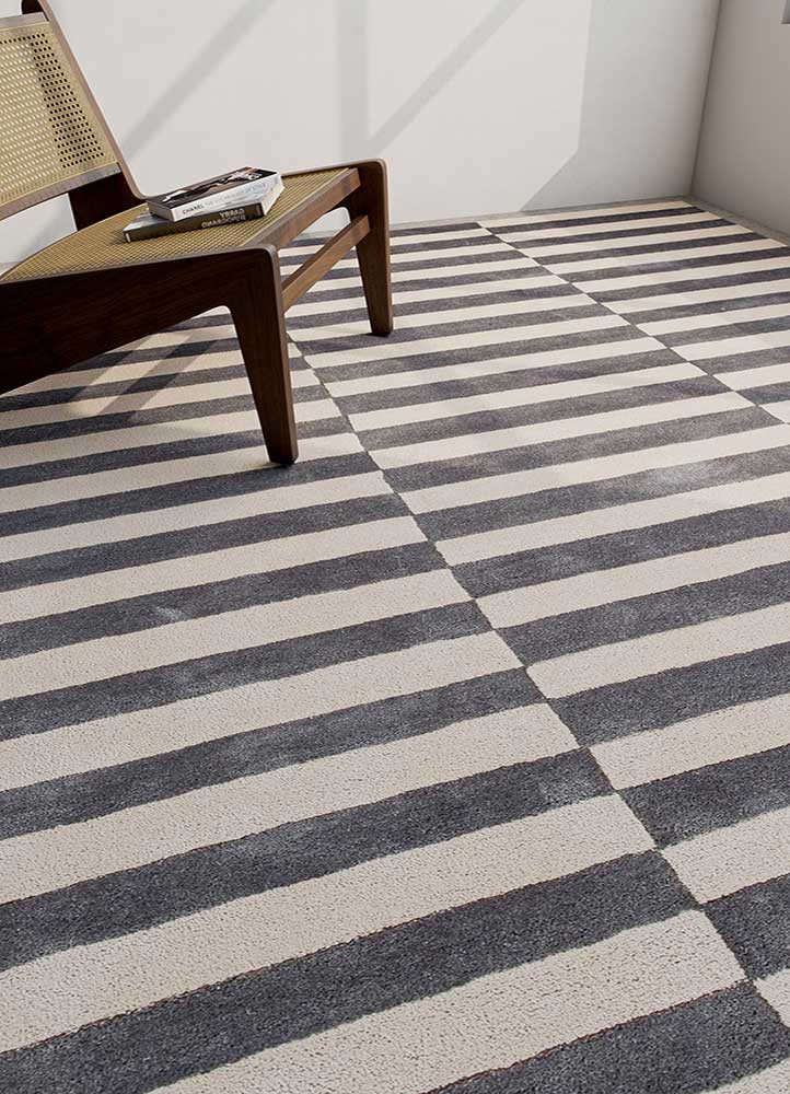 Aprezo Ivory Hand Tufted Polyester Rugs - Ptpl-7008 - Jaipur Rugs ZA